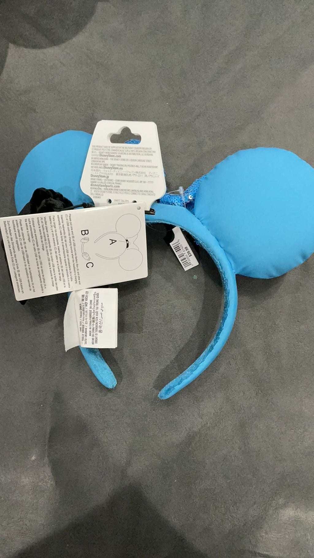 Hanukkah light up ears NWT