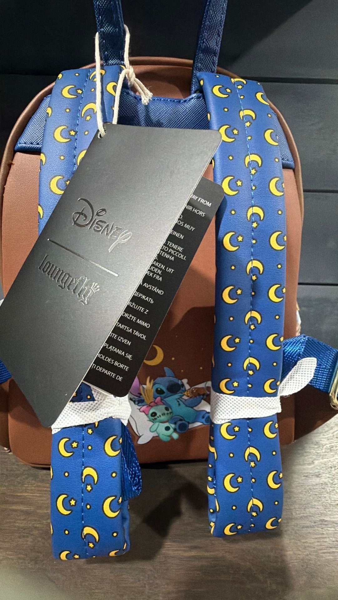 Stitch bedtime backpack NWT