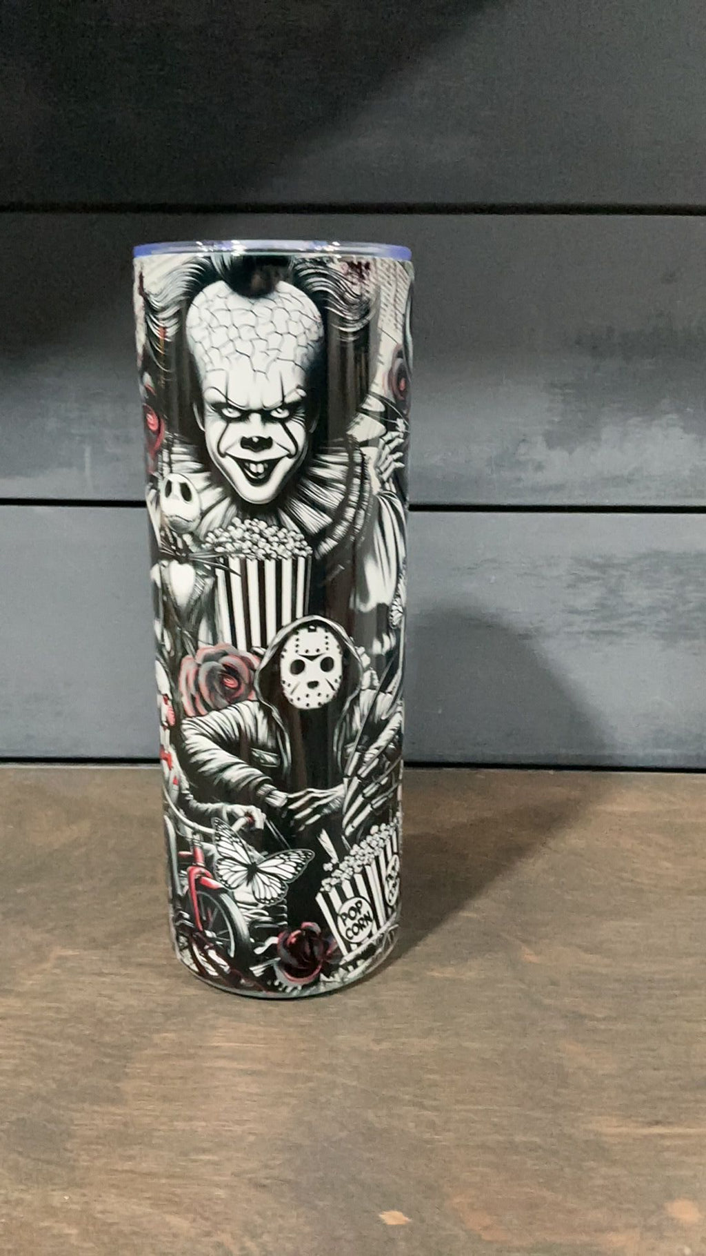 Horror inspired tumbler