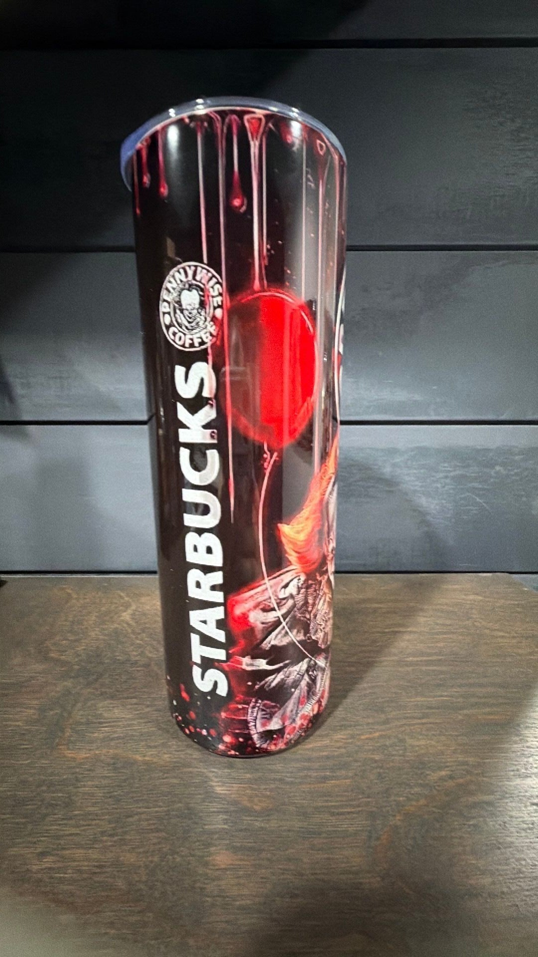 Pennywise inspired tumbler