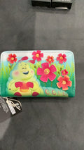 A Bug's Life Faux Leather Earth Day Zip Around Closure Purse Wallet 6x3in