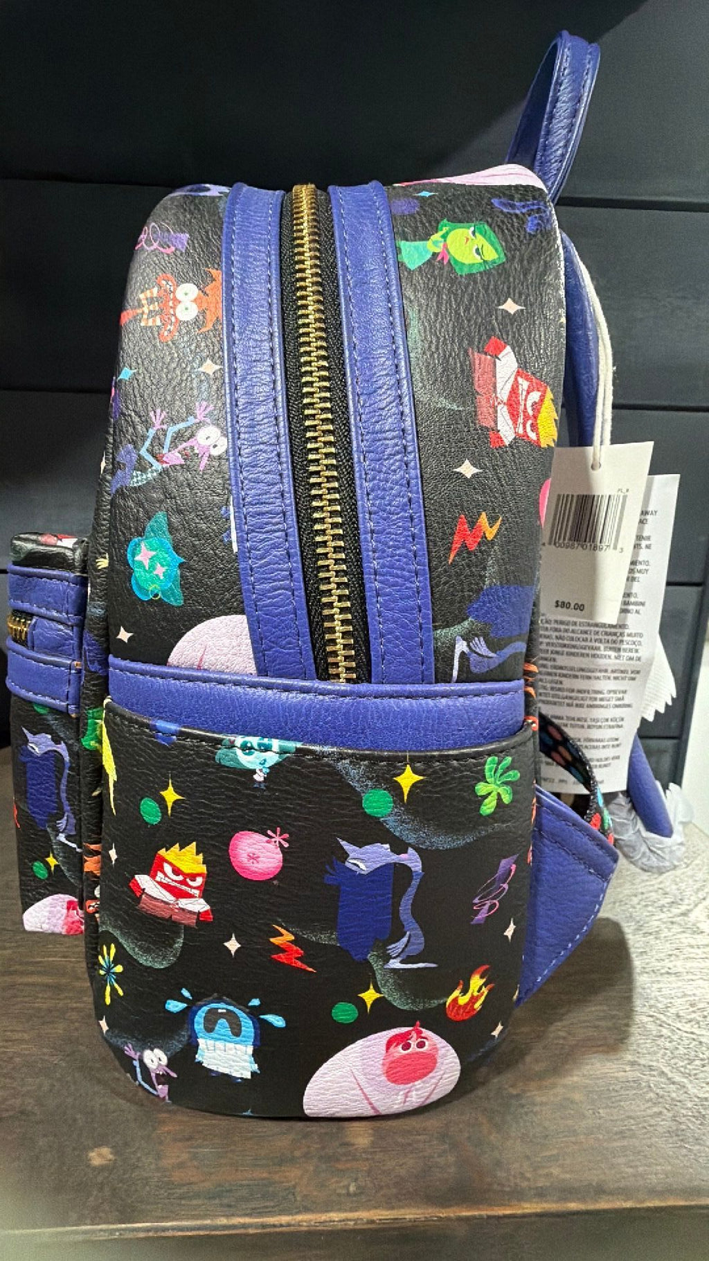 Disney Parks Inside Out Loungefly Mini Backpack New with Tag