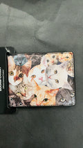 Bi-Fold Wallet Cat Faces Stacked