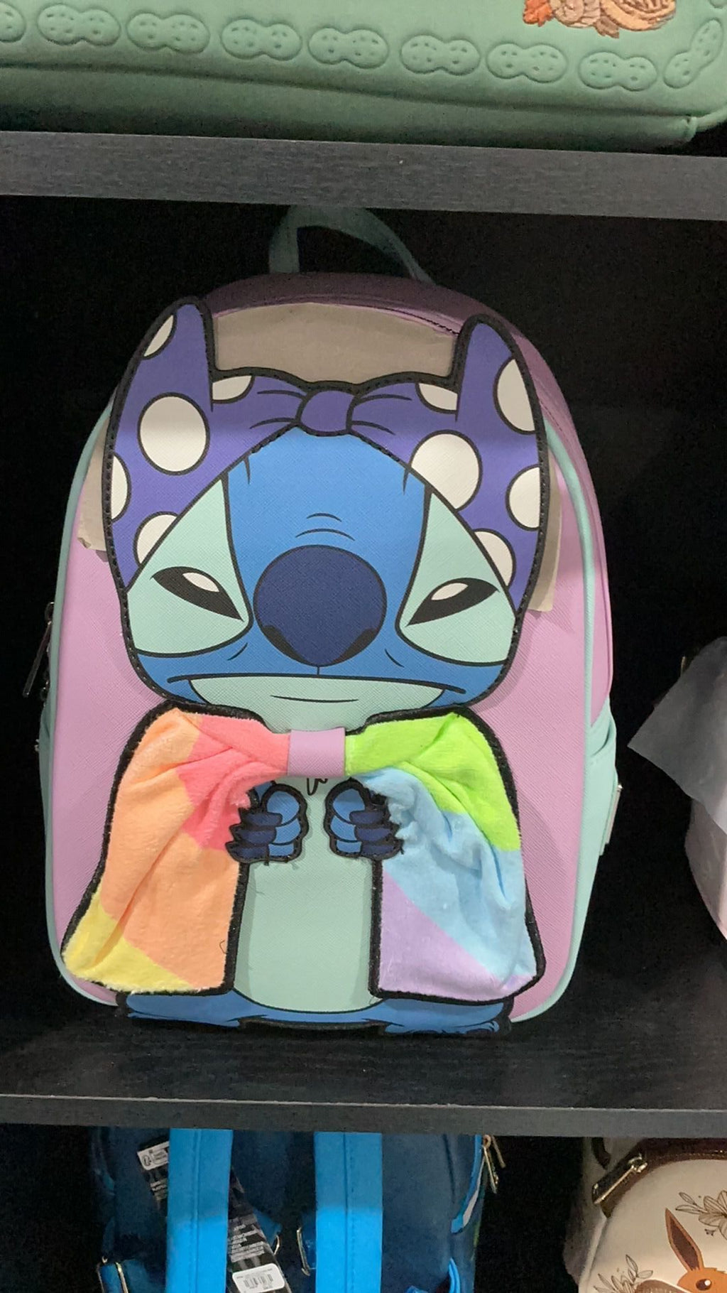 Stitch rainbow backpack NWT
