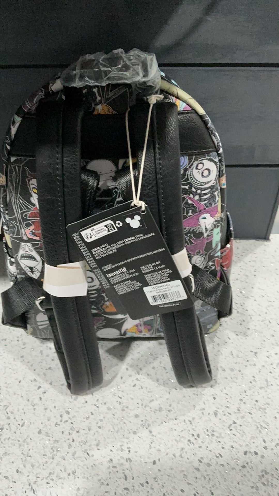 NWT The Nightmare Before Christmas Allover Print Character Mini Backpack