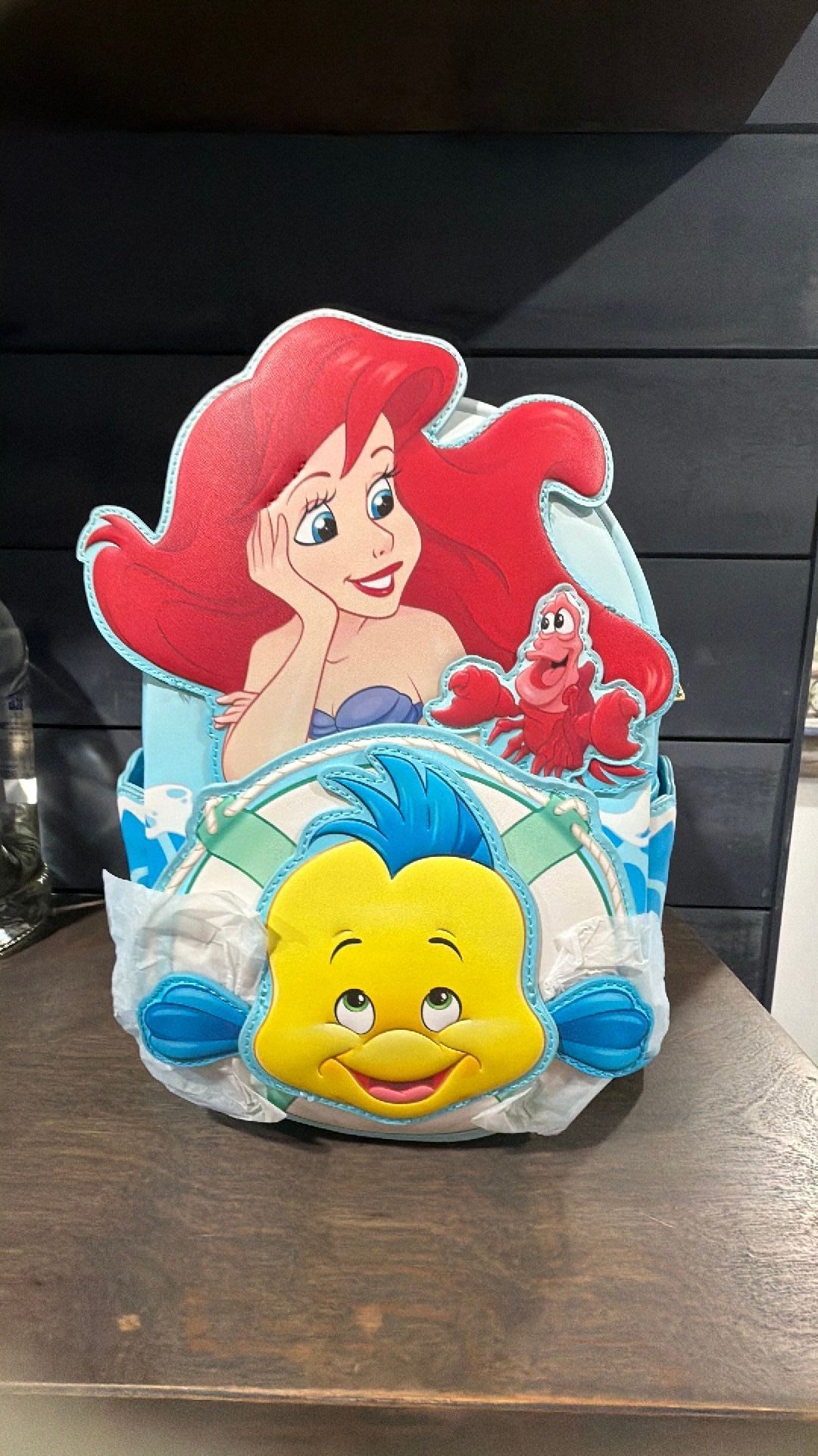 Little mermaid backpack NWT