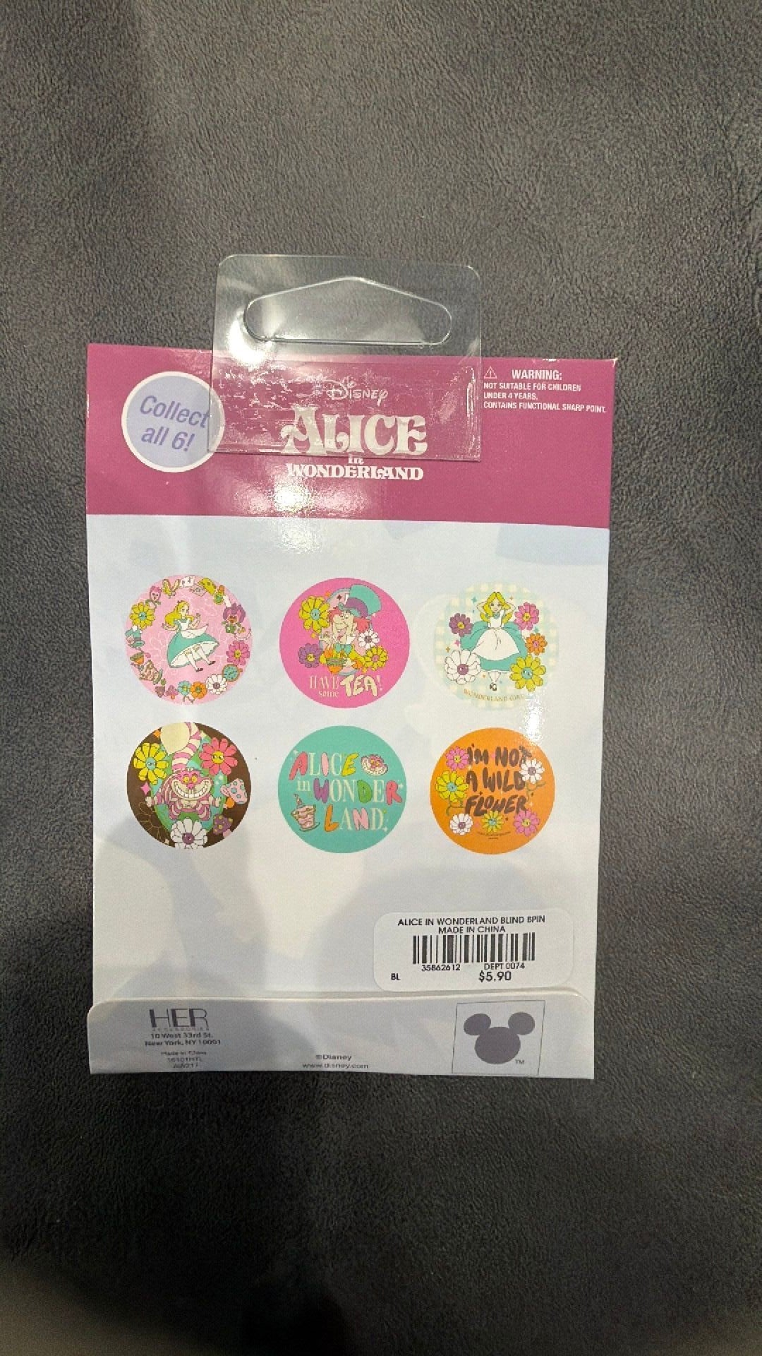 Alice mystery buttons