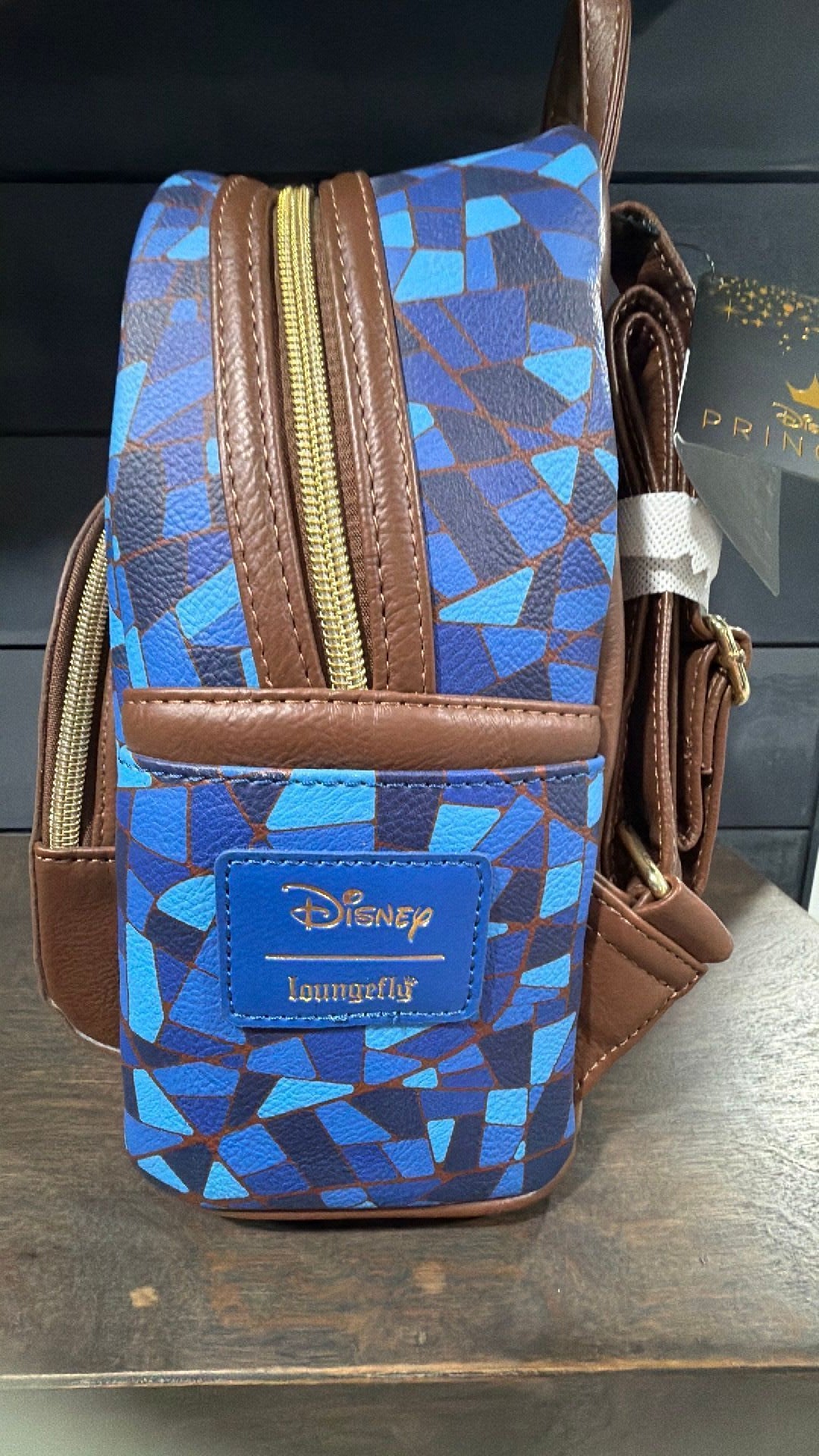 Beauty and the Beast Stained-Glass Window Loungefly Backpack
