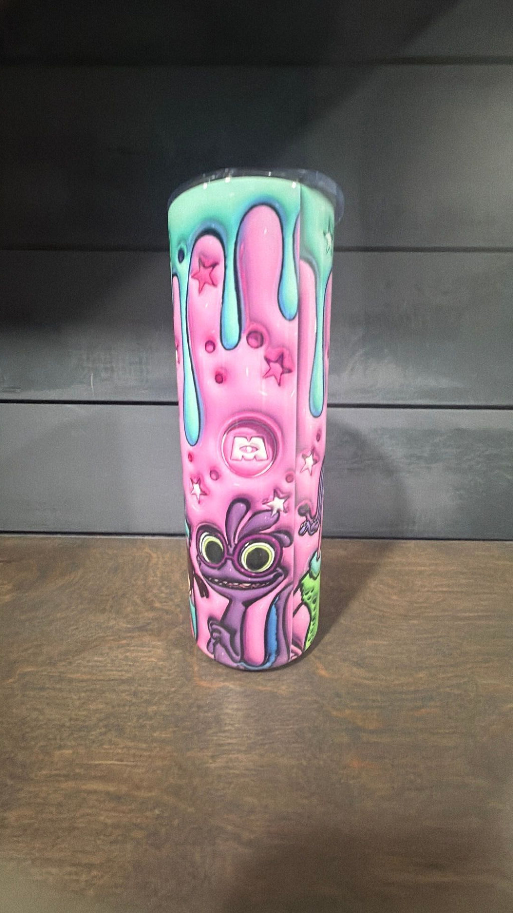Monsters Inc inspired tumbler
