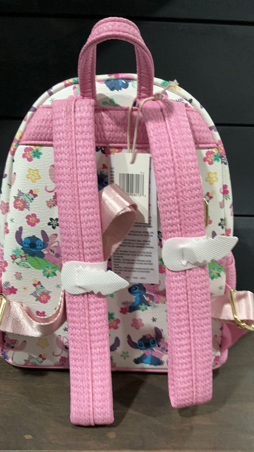 Stitch and angel backpack NWT