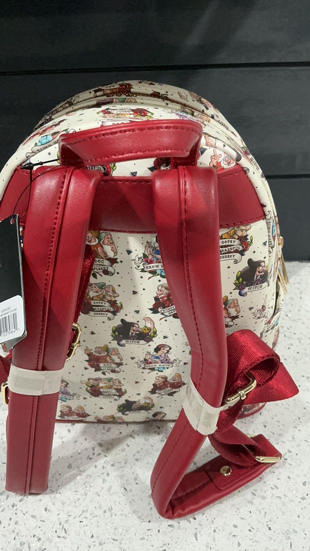 Loungefly NWT Disney Snow White and the 7 Dwarfs Tattoo Exclusive Mini Backpack