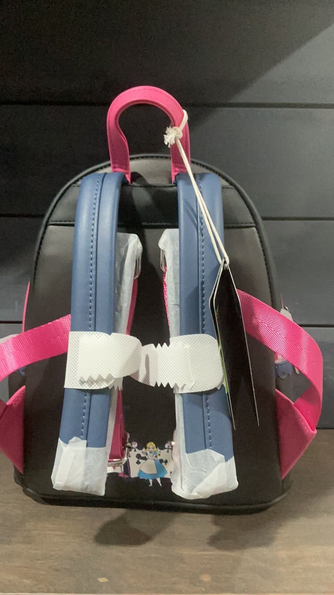 Alice playing cards backpack NWT