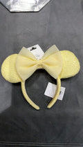 Minnie Mouse Yellow sequin ears NWT