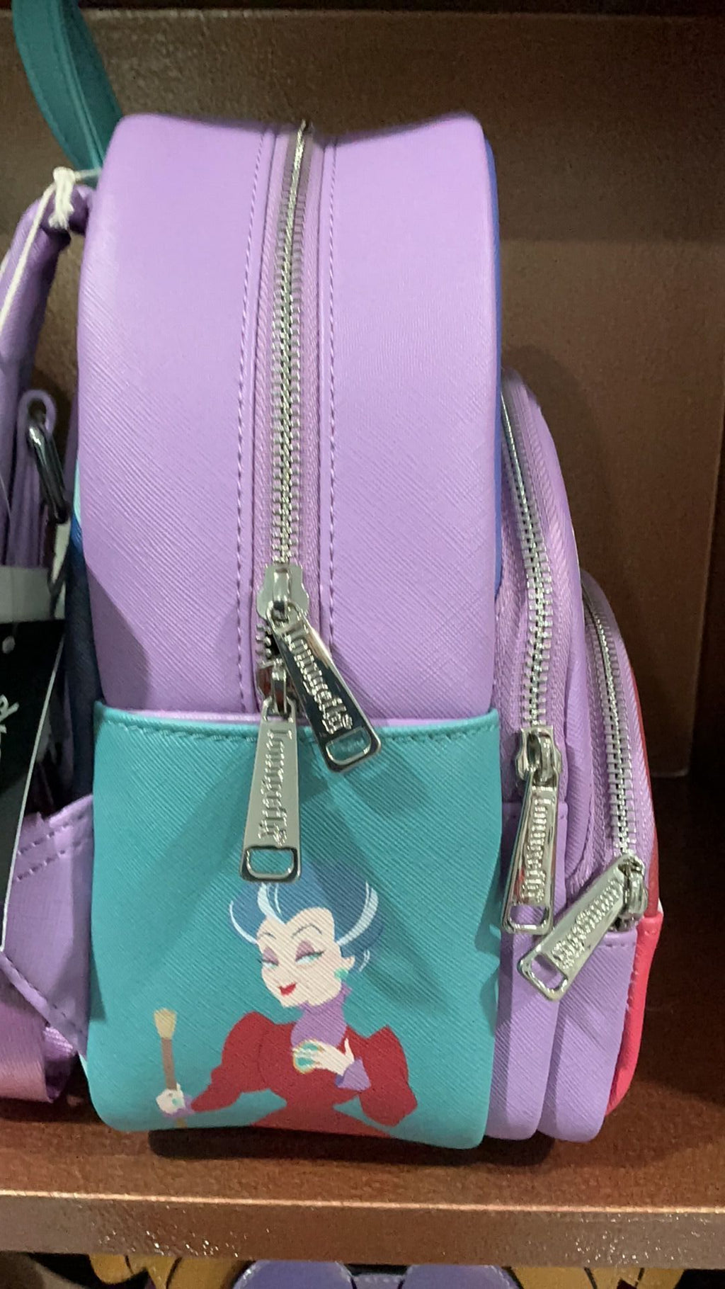 Disney Villains NWT Color Block Triple Pocket Mini Backpack