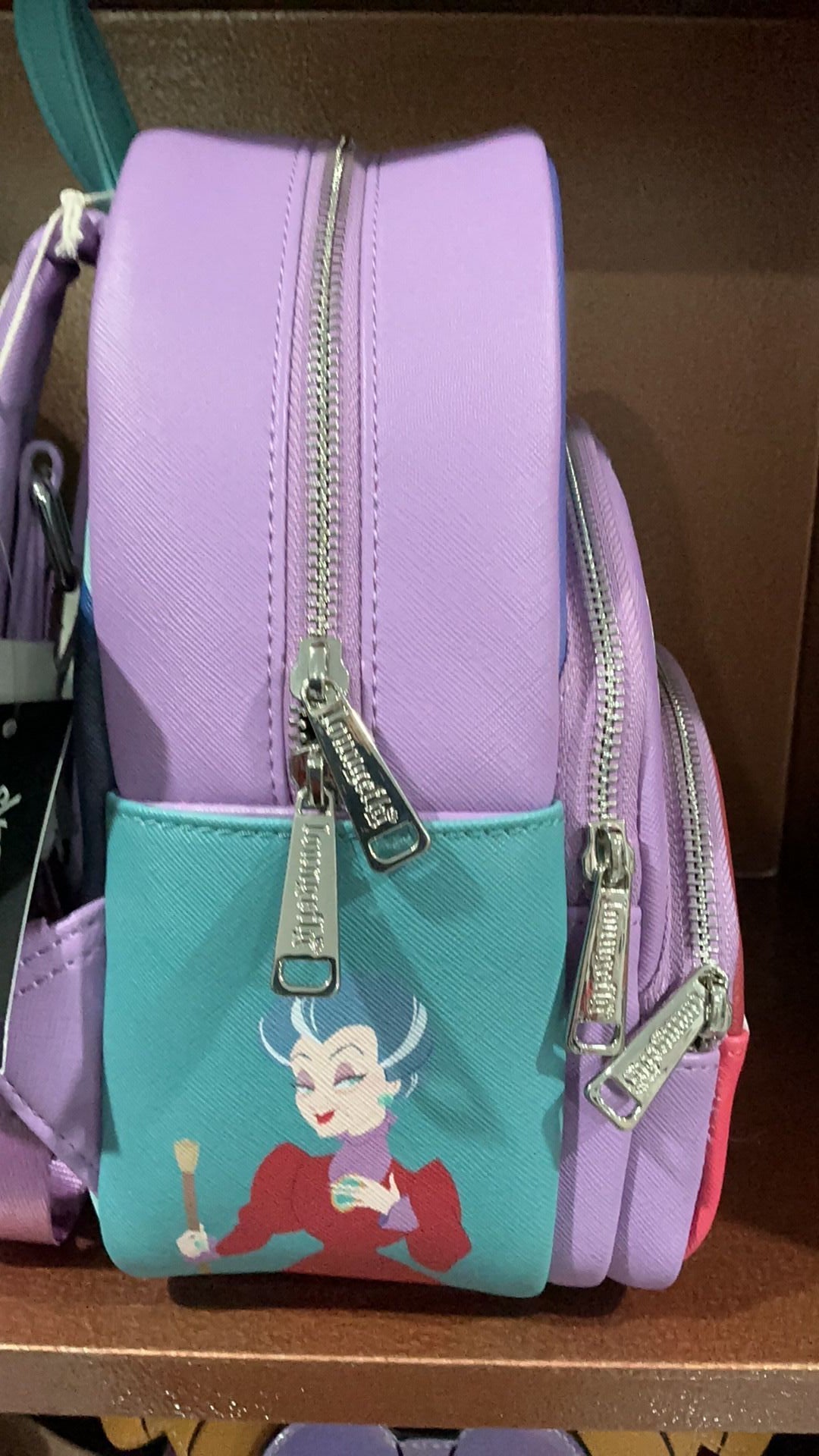 Disney Villains NWT Color Block Triple Pocket Mini Backpack