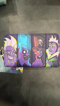 Disney Villains in the Dark Zip wallet NWT