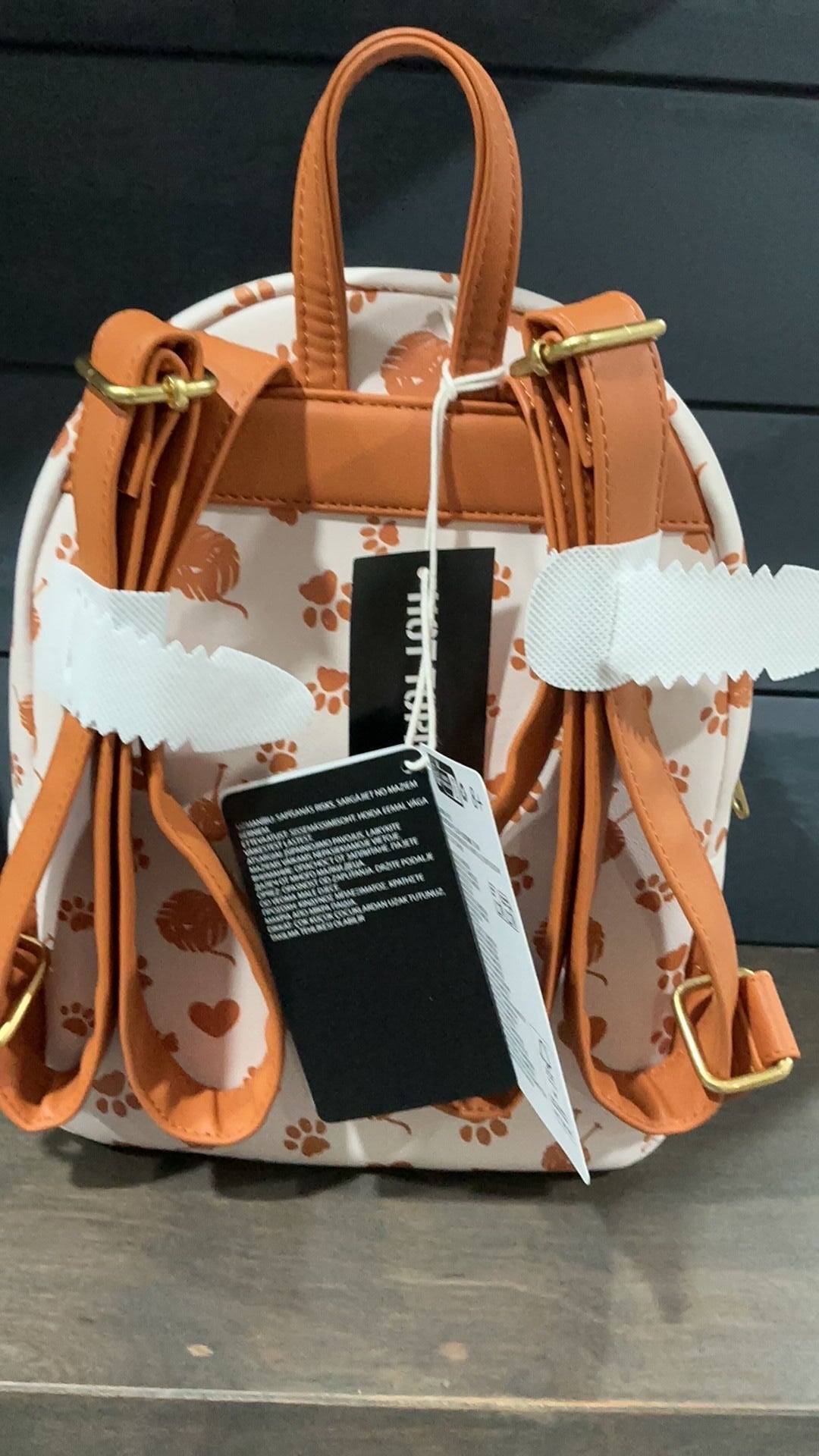 Disney cats backpack NWT