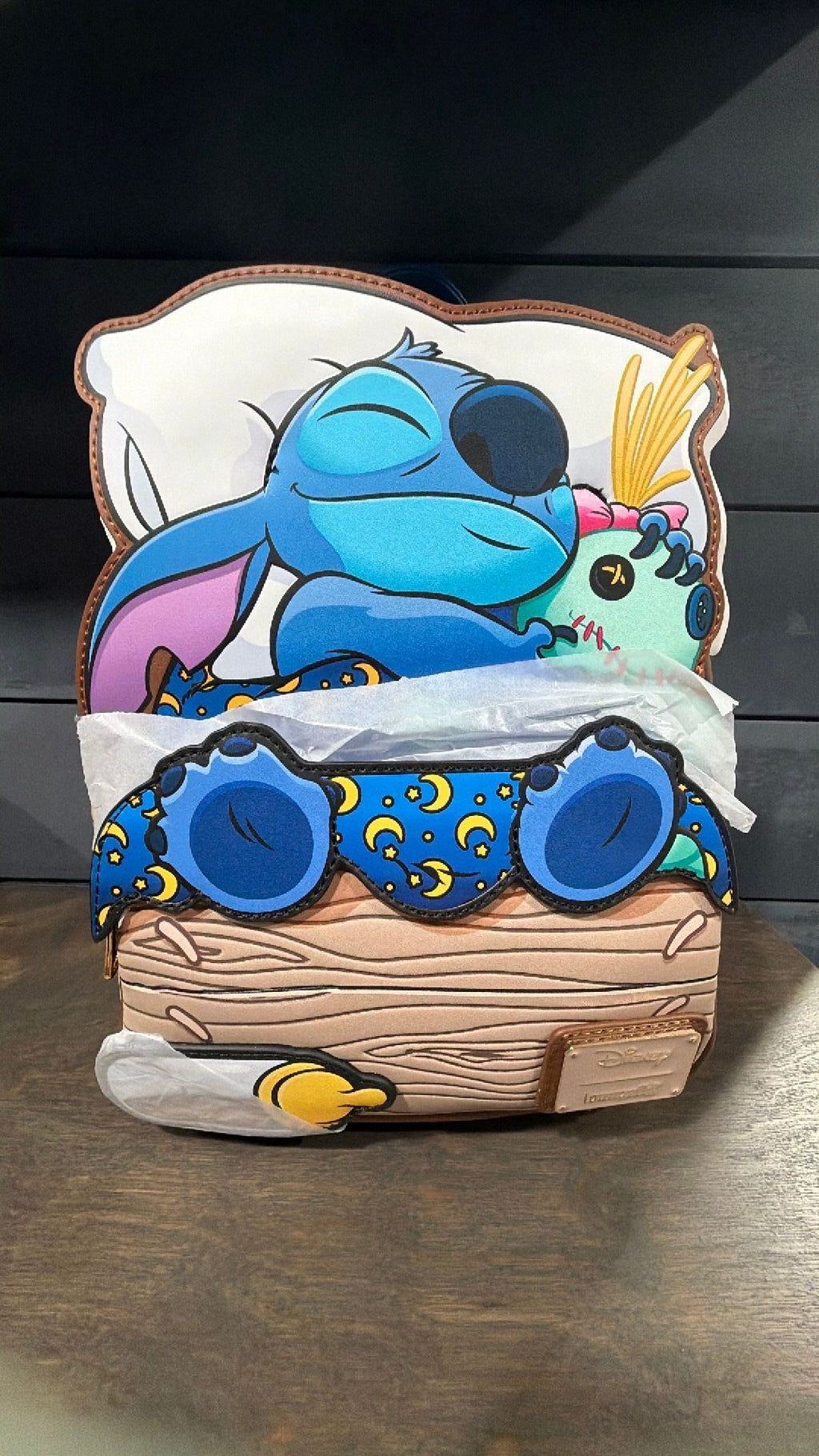 Stitch bedtime backpack NWT
