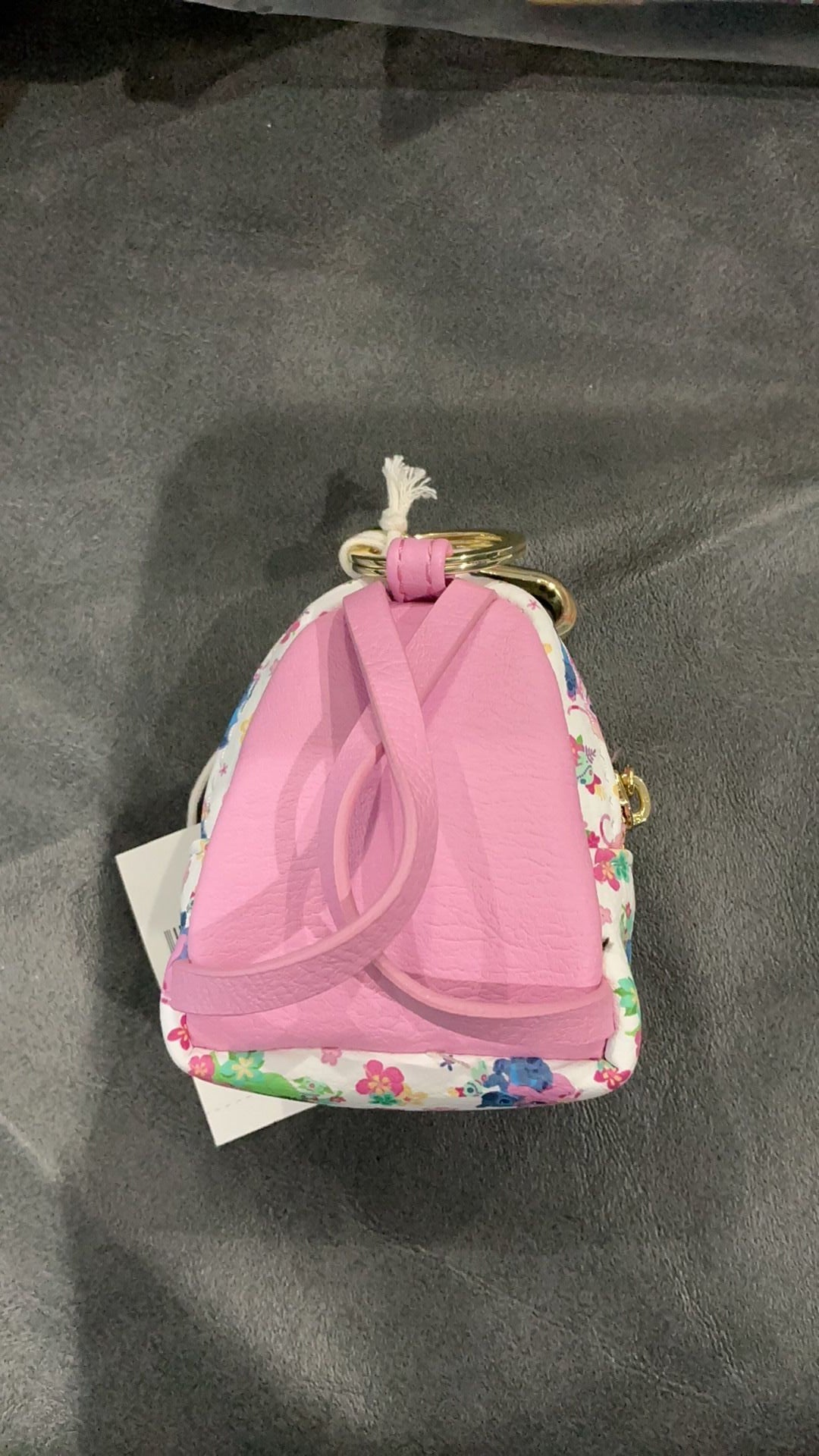Stitch and angel bag charm NWT