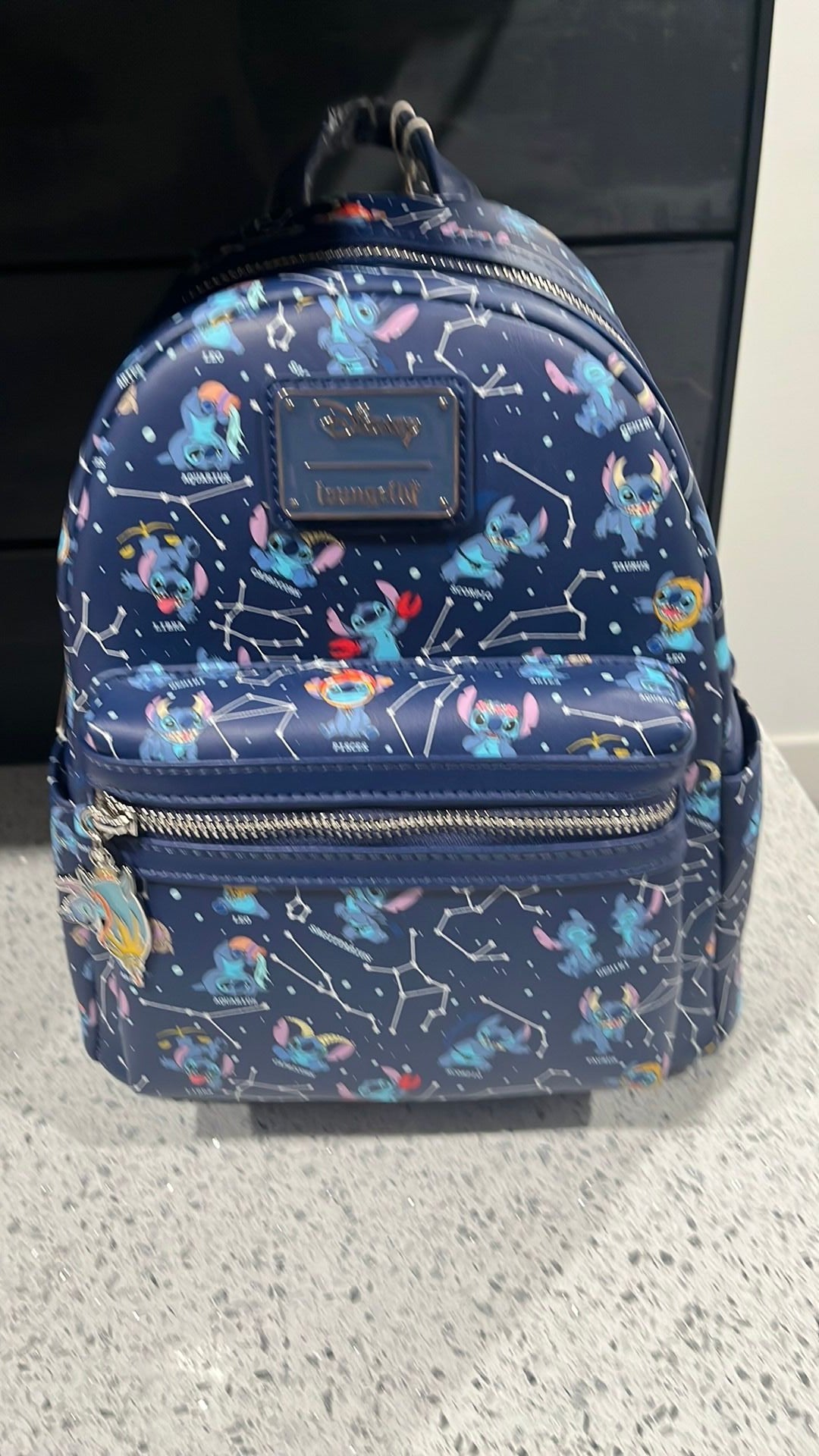 Loungefly NWT Disney Lilo & Stitch Zodiac Glow In The Dark All-Over Print Mini Backpack - 707 Street Exclusive