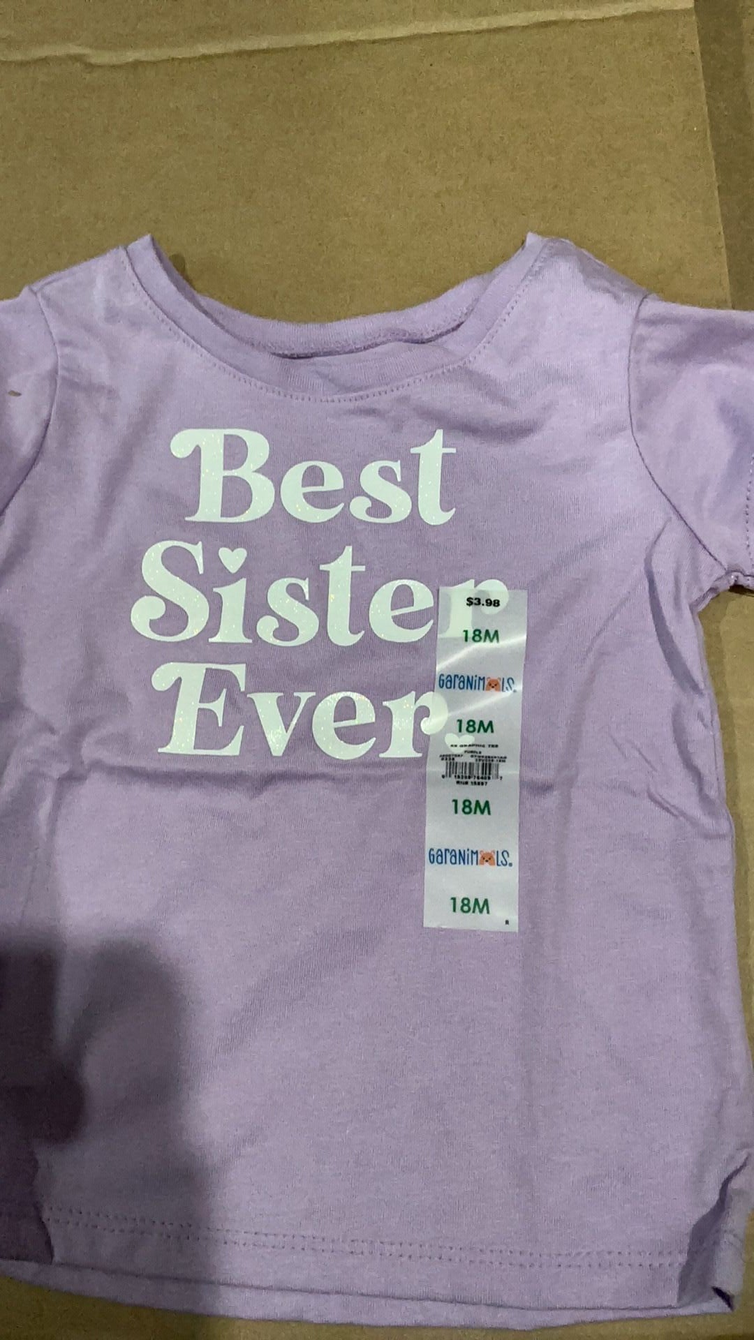 Girls tee shirt NWT size 18M