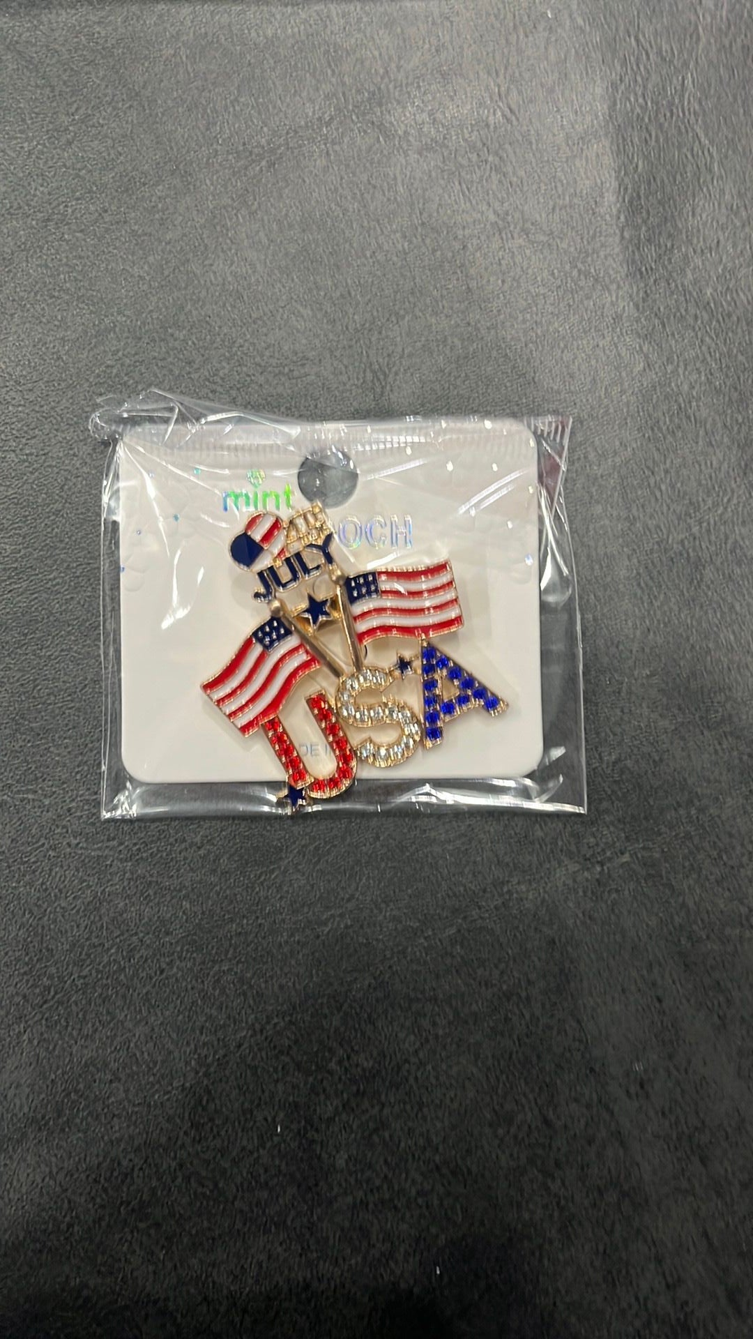 USA brooch NWOT