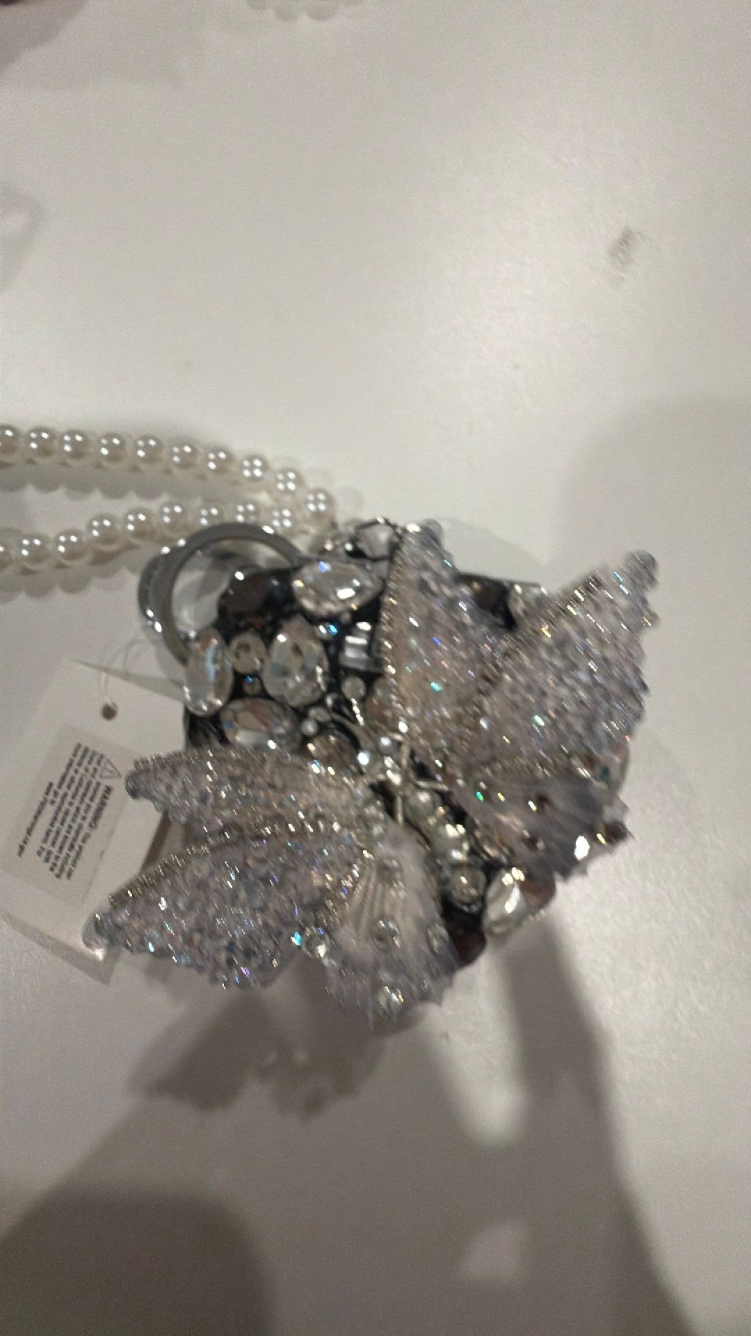 Black butterfly keychain