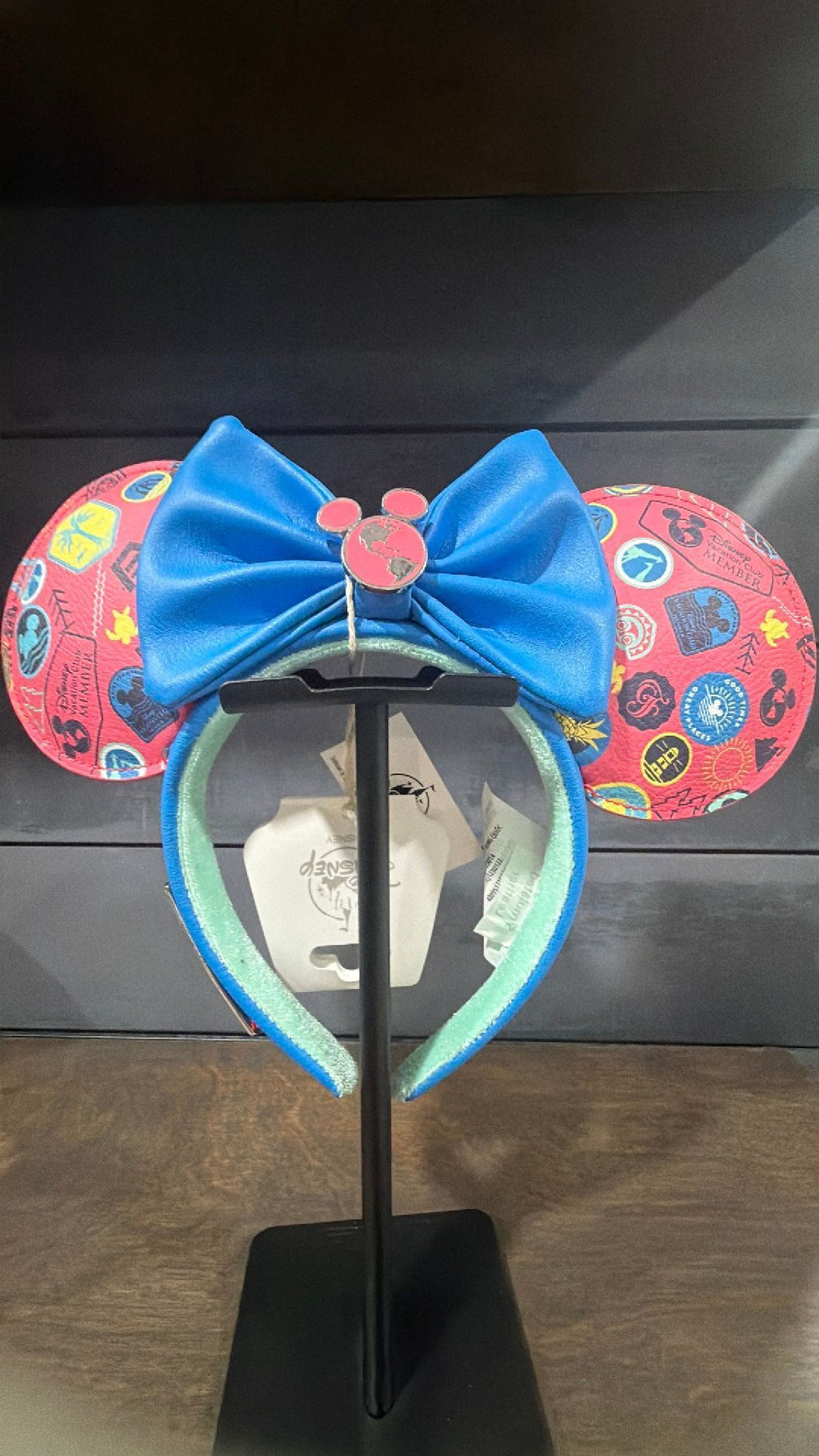 Disney Resorts Loungefly DVC Vacation Club Member Logo Minnie Ears Headband -NWT