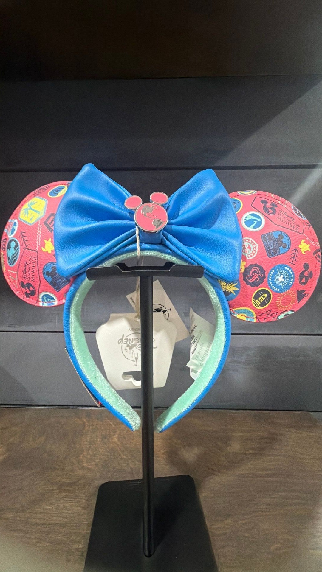 Disney Resorts Loungefly DVC Vacation Club Member Logo Minnie Ears Headband -NWT