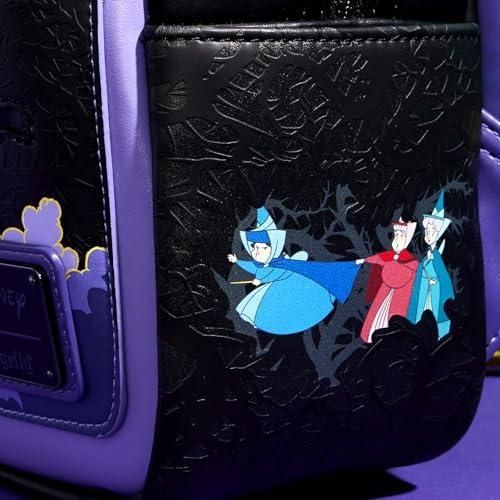 Loungefly Disney Backpack: Maleficent Dragon Lenticular and Glow in the Dark Mini-Backpack, Amazon Exclusive