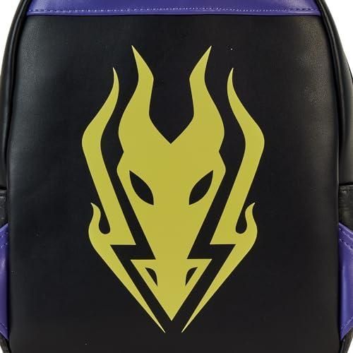 Loungefly Disney Backpack: Maleficent Dragon Lenticular and Glow in the Dark Mini-Backpack, Amazon Exclusive