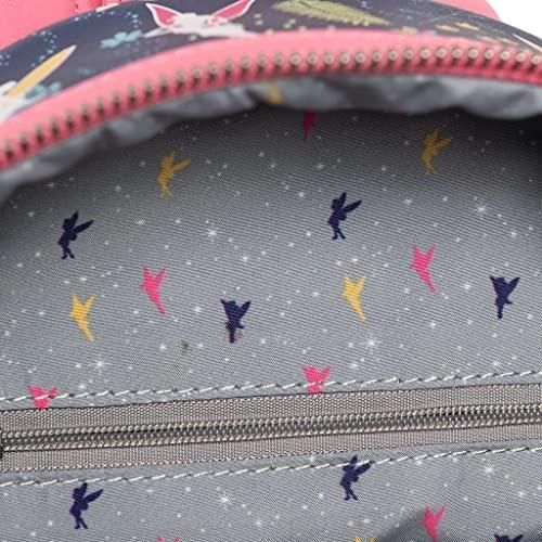 Loungefly NWT  Pink Tinkerbell Glow in the Dark Allover Print Backpack