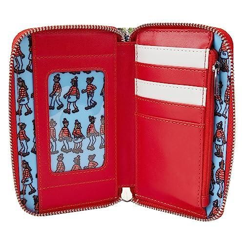 Loungefly NWT Zip Around Purse Wheres Waldo New Official Red