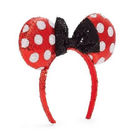 Disney Collection NWT Minnie Mouse Ears Headband, One Size, Red