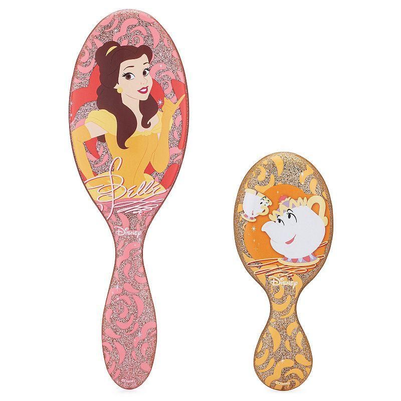 Disney's Beauty & the Beast Princess Belle Wet Brush Original Detangler & Mini Detangler Hair Brush Set, None