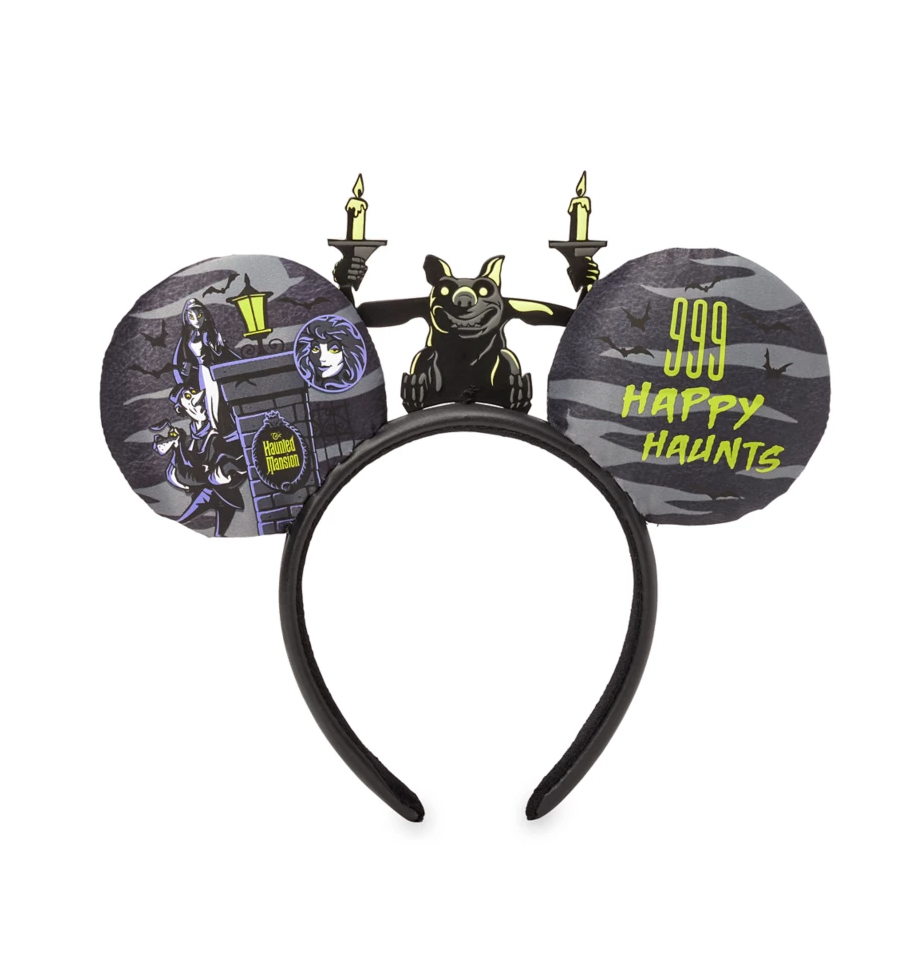 Disney NWT Mickey Ears Headband Haunted Mansion Gargoyle
