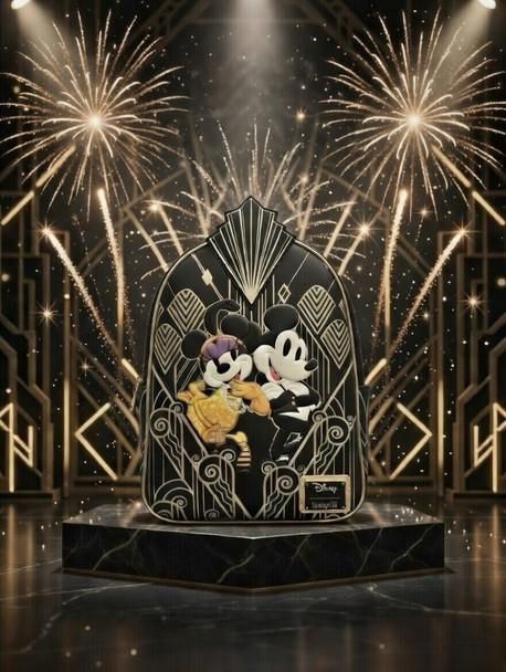 Loungefly NWT Comic Spot Exclusive Great Gatsby Mickey & Minnie Mini Backpack