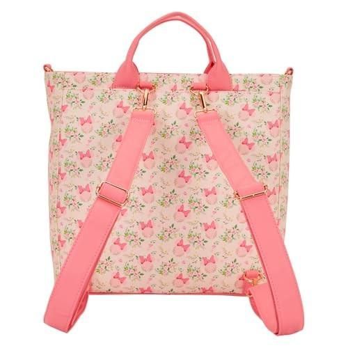 Loungefly Minnie Mouse Floral Convertible Backpack & Tote Bag