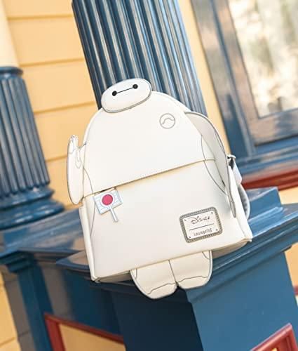 Loungefly Disney Glow in the Dark Talking Baymax Double Strap Shoulder Bag Purse, Multicolor, One Size