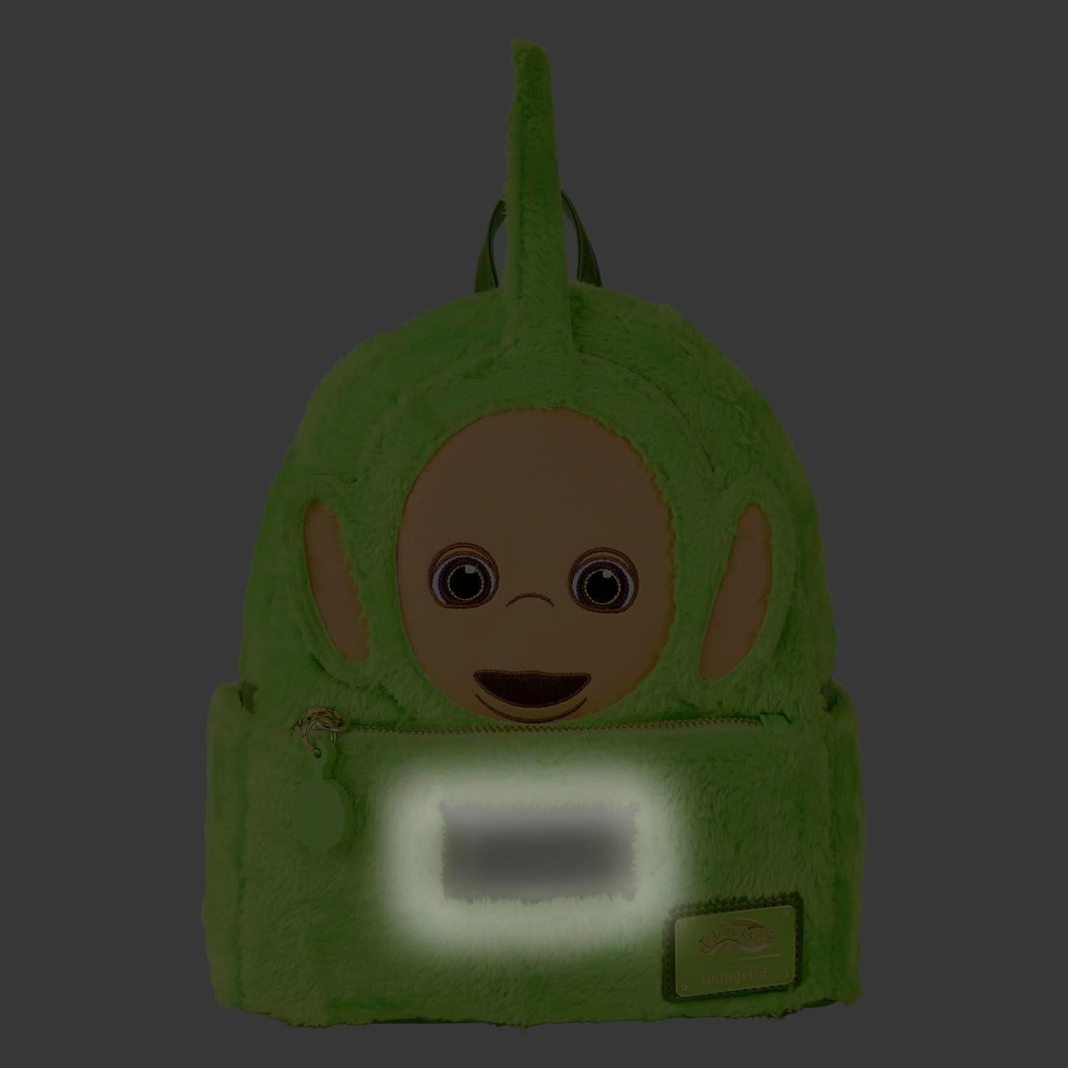 LOUNGEFLY, School Bags, Unisex, Green, ONE SIZE, Teletubbies Dipsy Plush Cosplay Light up Mini Backpack