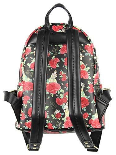 Loungefly Disney Beauty and the Beast Belle Roses Mini Backpack