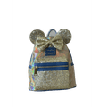 Disney Parks WDW 50th Anniversary Gold Earidescent Loungefly Shimmer Backpack