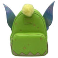 Loungefly by Disney Tinkerbell Iridescent Holo Holographic Wings Pom Pom Backpack  Iridescent