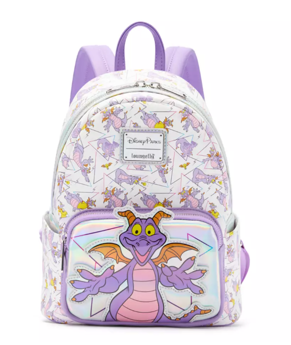 Disney Parks Loungefly Mini Backpack - Figment Allover Print - Iridescent