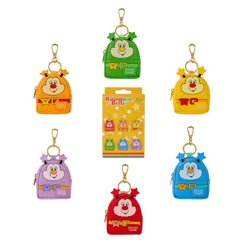Loungefly Rainbow Brite Rainbow Sprites Cosplay Mystery Mini Backpack Keychain Charm