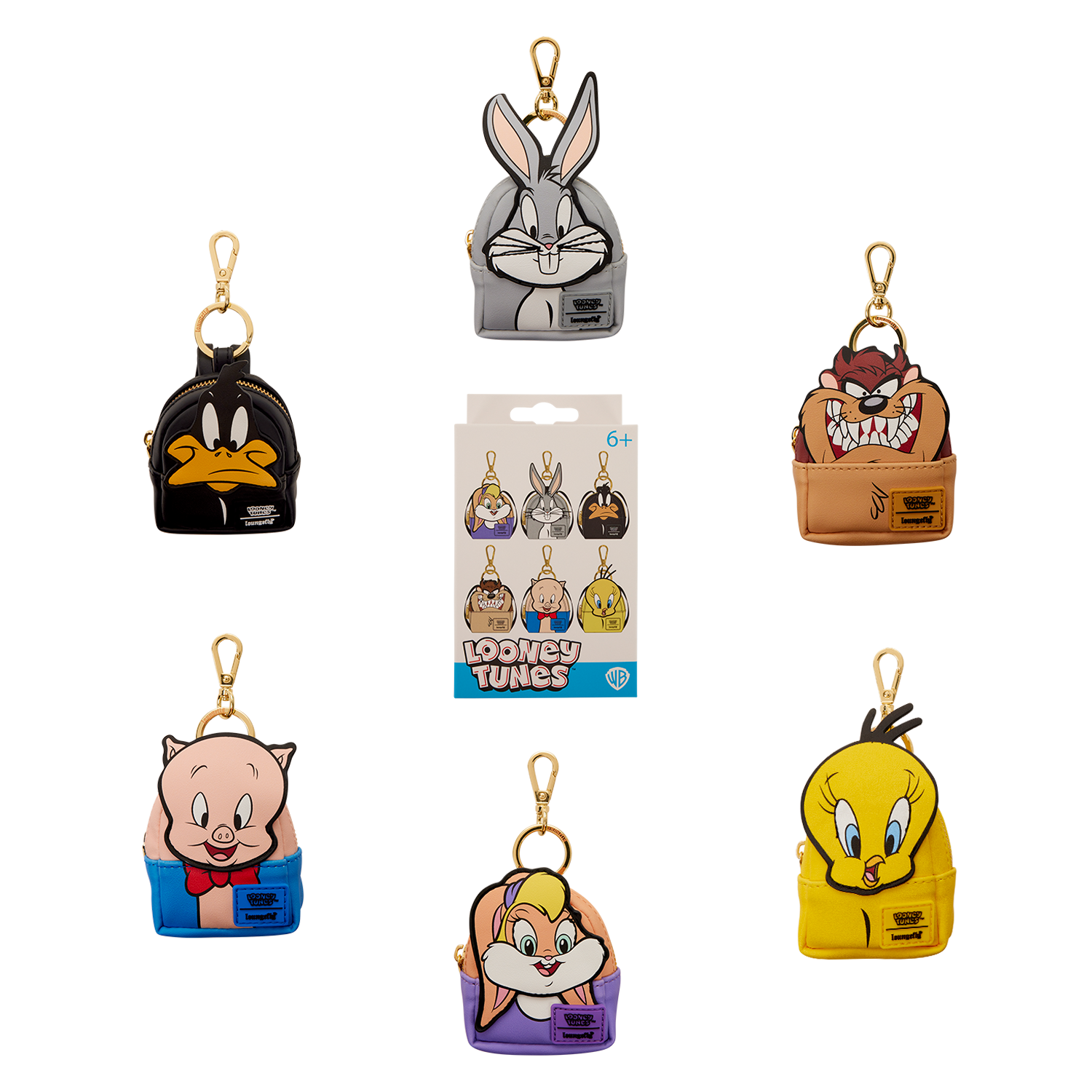 Loungefly Warner Bros. Looney Tunes Characters Mystery Mini Backpack Keychain Charm