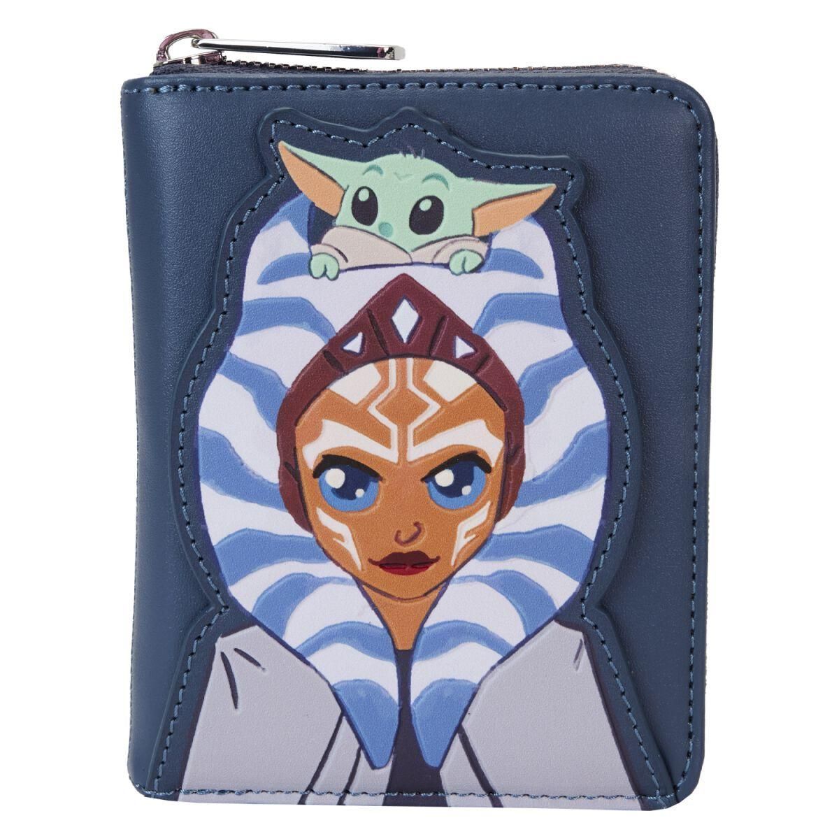 Loungefly the Mandalorian Ahsoka and Grogu Precious Cargo Zip-Around Wallet