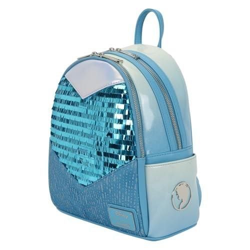 Loungefly Frozen Elsa Glitter Sequin Cosplay Mini Backpack
