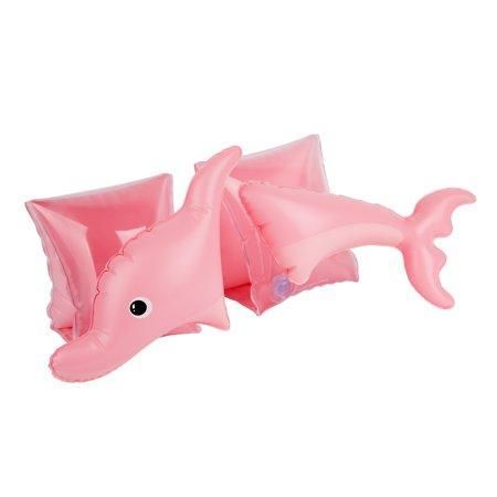 Coconut Grove by Sunnylife - Kids  Girls Inflatable Arm Bands Sally the Dolphin  Pink-Age 3-6 Years - Pool & Float Toy