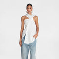 Kahlana KBB By Women's 'The Twist Neck Shirt' - White S
